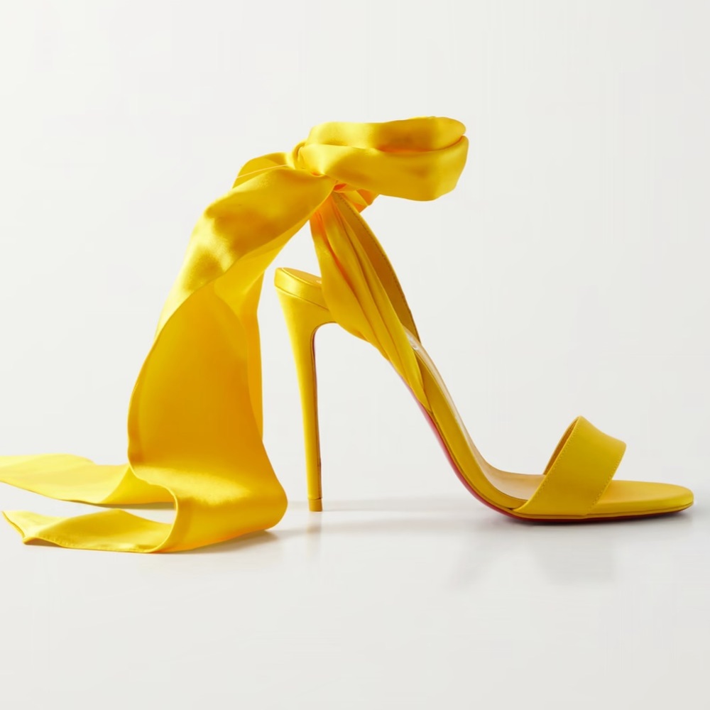 Christian Louboutin Sandale Du Desert 100 satin sandals